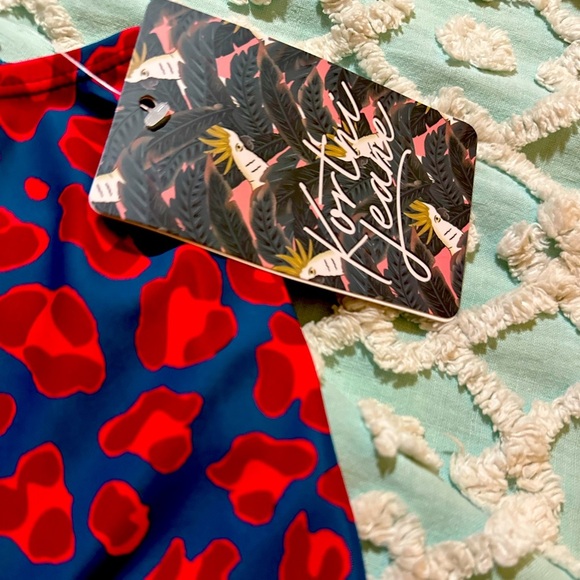 KORTNI JEANE High-Waisted Swim Bottoms “Vibrant Leopard” Sz S - NWT - Picture 6 of 8